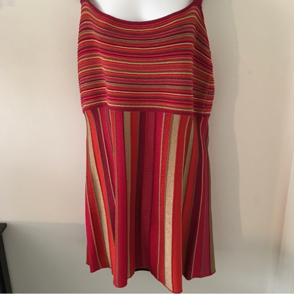 Anne Klein Sahara Multi-Stripe Tunic/Mini Dress 1X